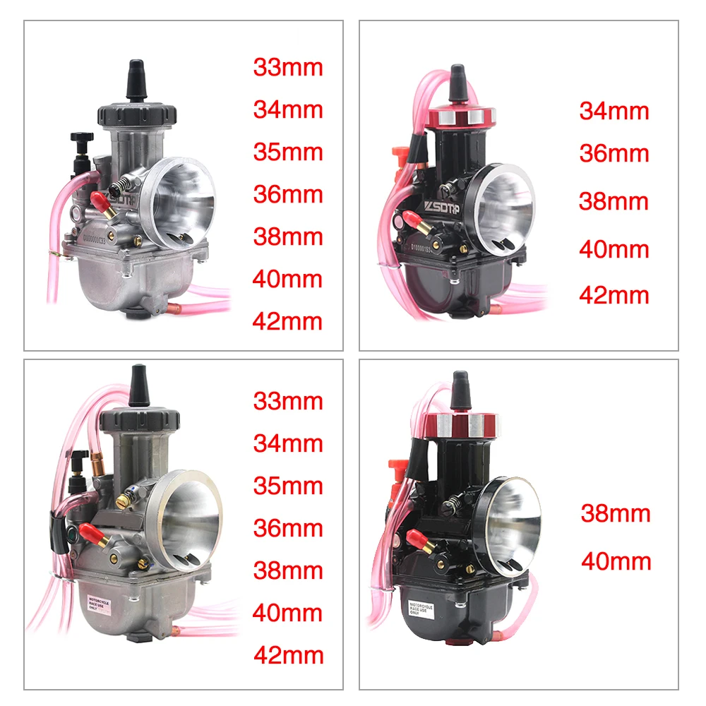 Alconstar-33 34 35 36 38 40 42 мм Универсальный мотоцикл PWK KEIHIN Карбюратор используется 4 т двигатель скутер Мотокросс ATV UTV бездорожье