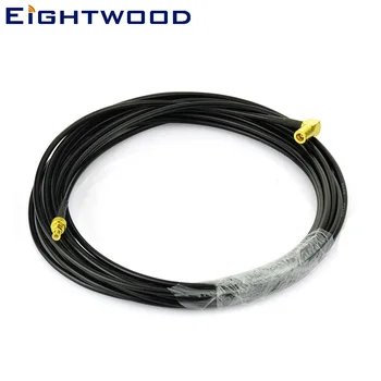 

Eightwood RF Pigtail Cable SMB Female Right Angle to SMB Straight Jack for FM/AM DAB Radio Antenna Aerial Adapter RG174 200cm