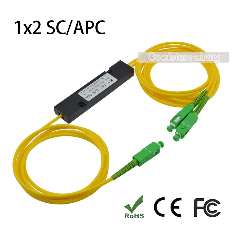 1x2 LC//UPC Fiber Optic PLC Splitter Fiber splitters Fiber pigtails FBT splitters