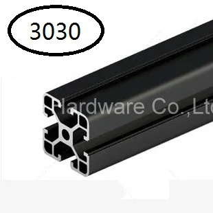 Черный Алюминий алюминиевый профиль Profile 3030 30*30 для Haribo Edition prusa I3 MK2 3D принтера