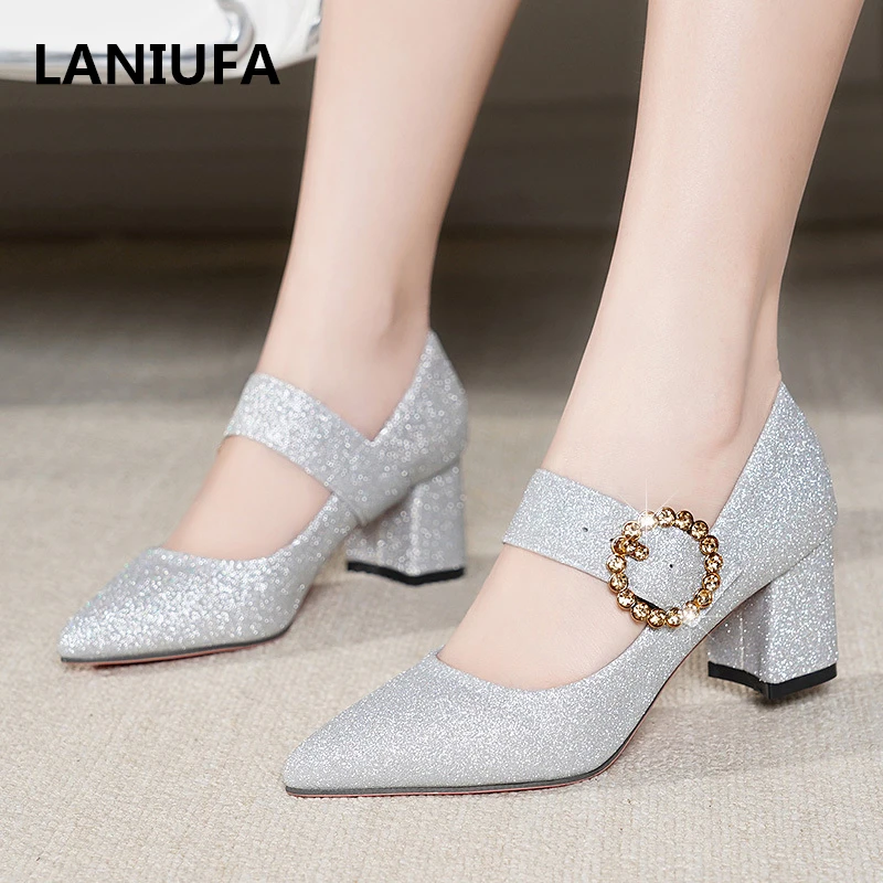 

Sexy women Pumps high heels shoes women Classics Casual Pointed Toe Platform Square heel Office dress shoes mujer zapatos #842