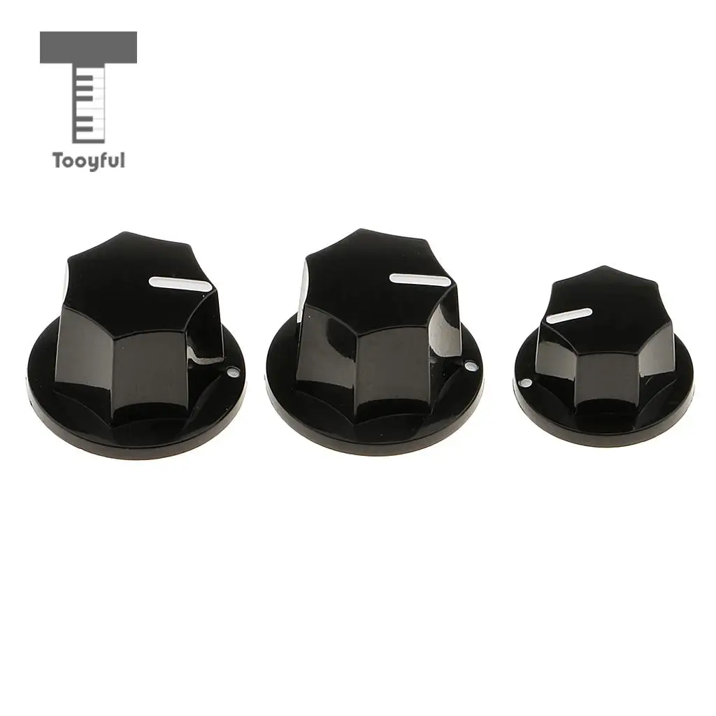 Plastic 3 Pieces Volume Toggle Control Knob Button for JB Jazz Bass Replacement Parts DIY | Спорт и развлечения