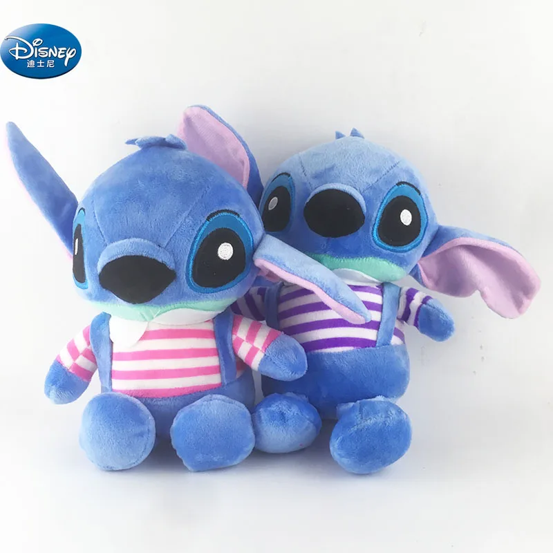 

2 pcs cute Anime Stitch plush toys wear clothes disney 20 cm Stitch Plush Doll Toys Kids Birthday Gift