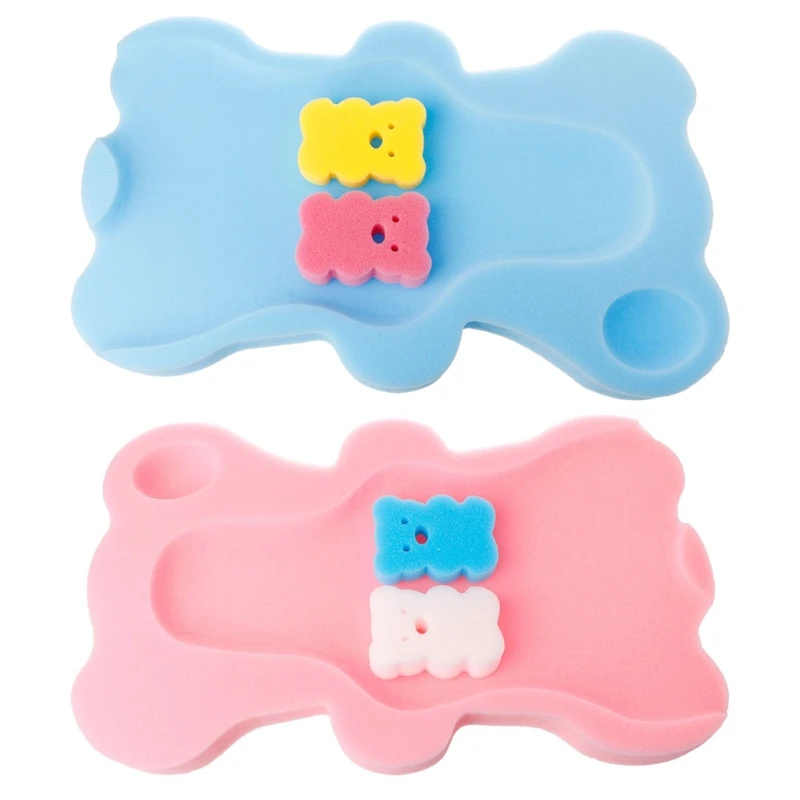 New Baby Bath Sponge Cushion Safety Comfort Anti Bacterial Non Slip Mat