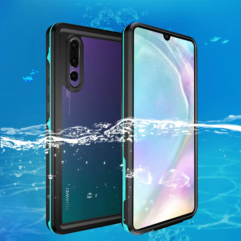 Outdoor Swim Case For Huawei P30 Pro Case Swimming IP68 Waterproof PC+TPU Full Protection Cover For Huawei P20 Lite P20 Pro Capa