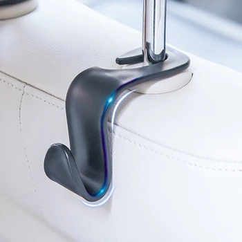 

Yesplease Auto Headrest Hanger Car Seat Hook Bag Holder for Car Bag Purse Cloth Grocery Storage Auto Fastener Accessries