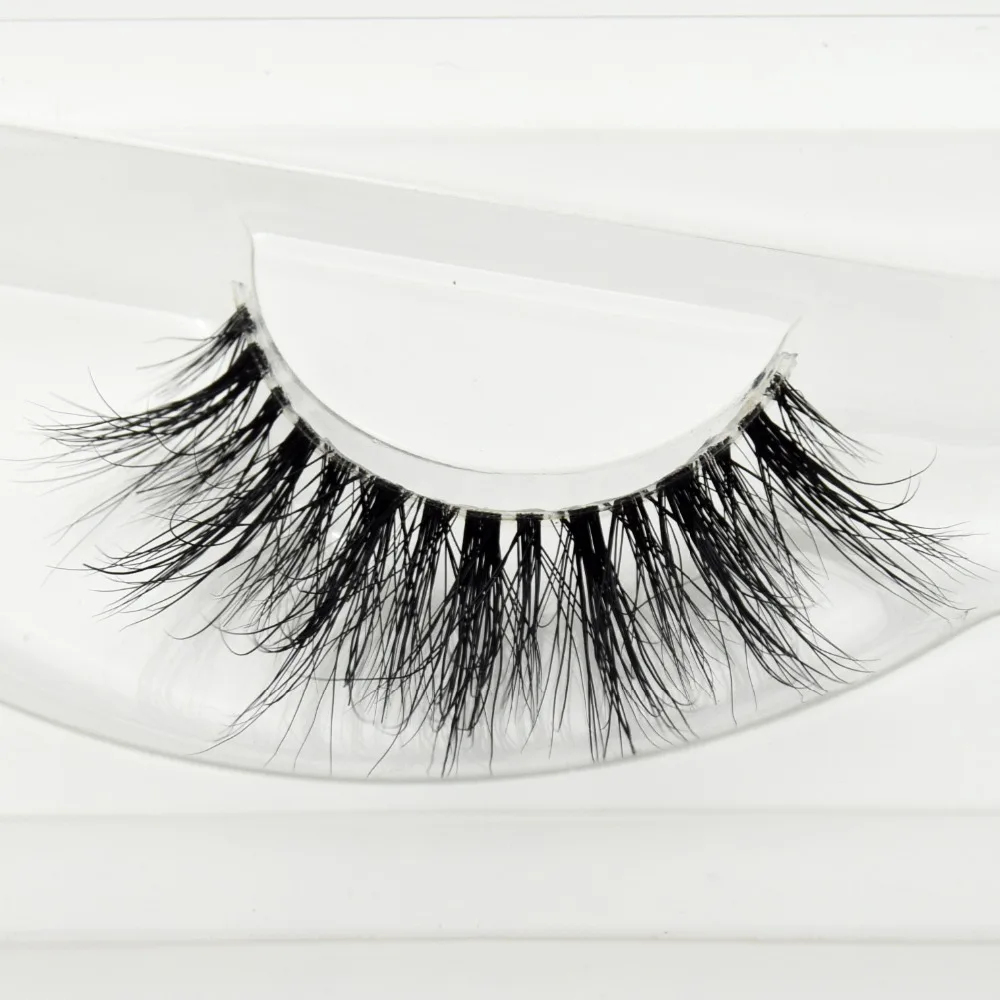 

Crystal 3D Mink Lashes Natural Handmade Transparent Terrier Eyelashes Eyes Lash Makeup Extension High Quanlity 1 Pairs New F23