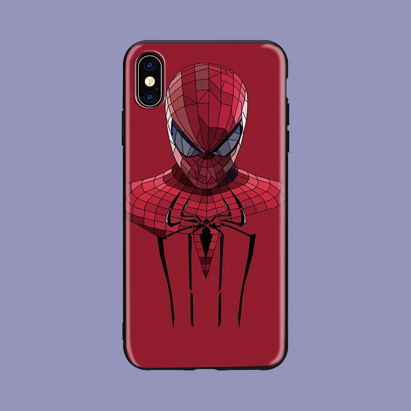 Marvel Супергерои Человек-паук вдали от дома логотип мягкий Чехол для телефона из ТПУ для iPhone 8 7 6 6S Plus X 5 5S SE XS XR max 6plus