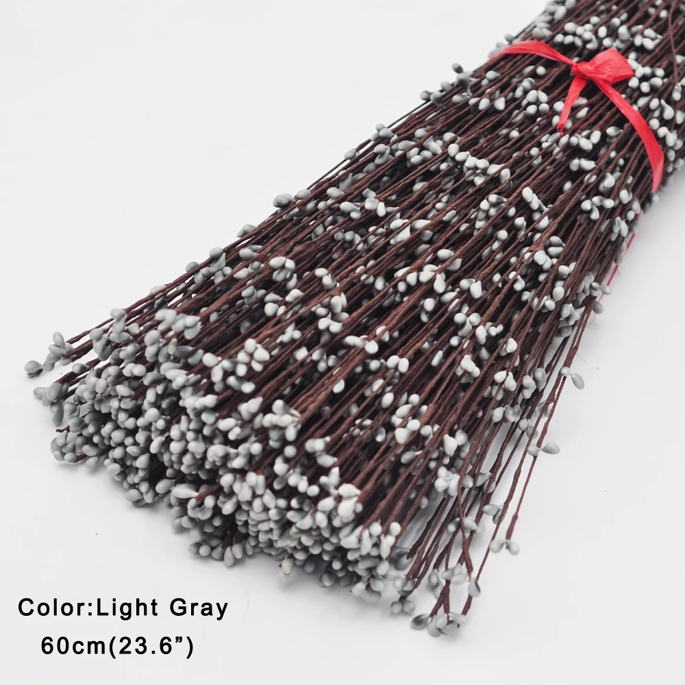 50 Colors Pip Berry Garland Vine Stem light gray for Floral Head Ring Crafts Wedding Decoration | Дом и сад