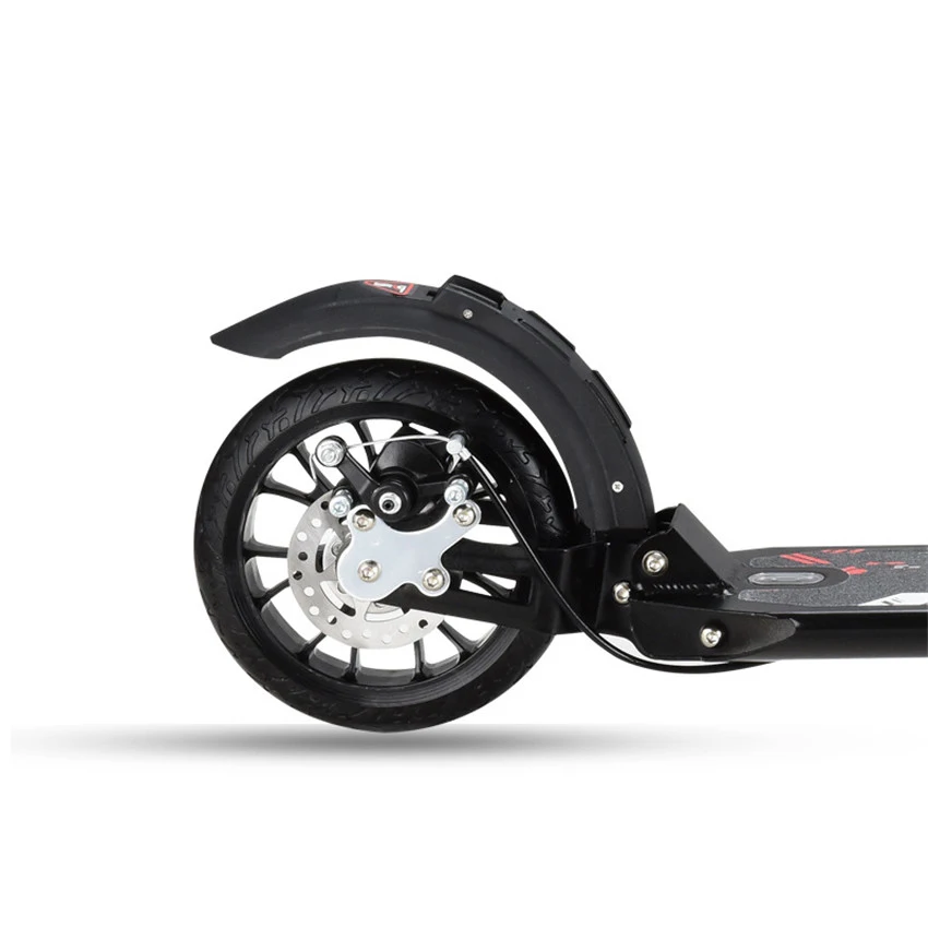DMAX-700 Детский самокат складной PU 2 колеса ручной тормоз Бодибилдинг алюминиевый сплав городской ножной самокат скейтборд
