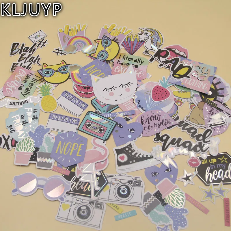 

KLJUYP 118pcs Happy Summer Cardstock Die Cuts for Scrapbooking Happy Planner/Card Making/Journaling Project