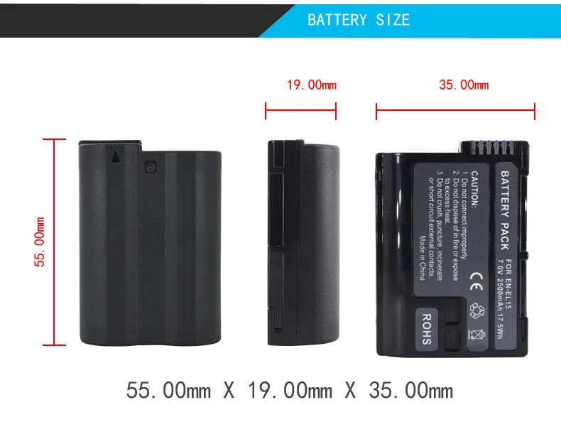 PALO 4 шт. EN EL15 ENEL15 EN-EL15 батарея+ светодиодный зарядное устройство для Nikon D500, D600, D610, D750, D7000, D7100, D7200, D800, D800E, D810, D810A v1