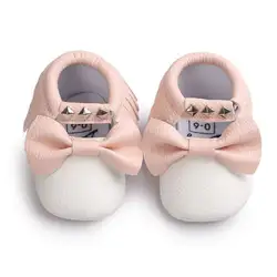 12 Цветов бренд Весна детская обувь искусственная кожа новорожденных мальчиков обувь для девочек начинающих ходить детские мокасины 0-18