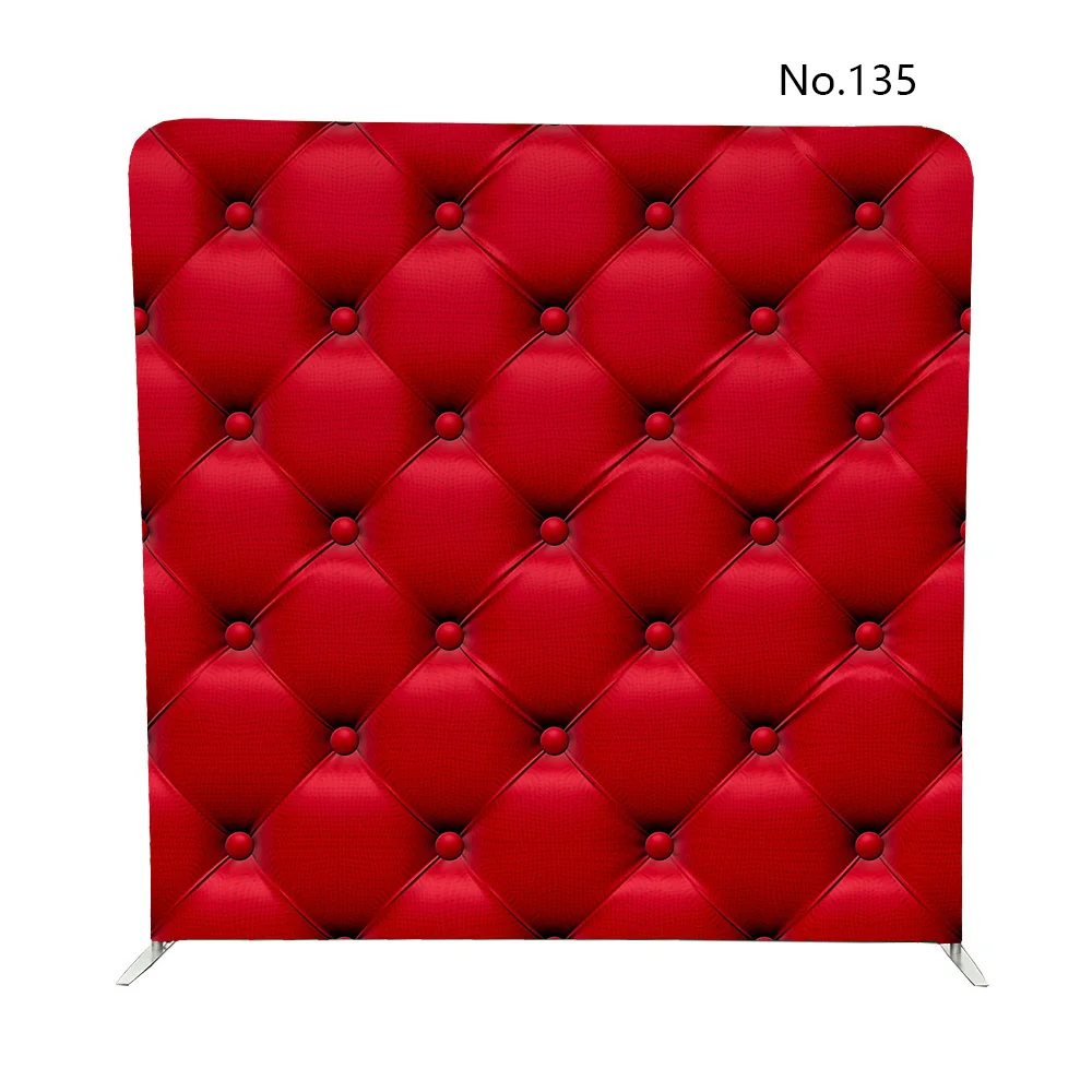No.135 Buttoned on the red Texture for single side print fabric pillowcase backdrop | Дом и сад