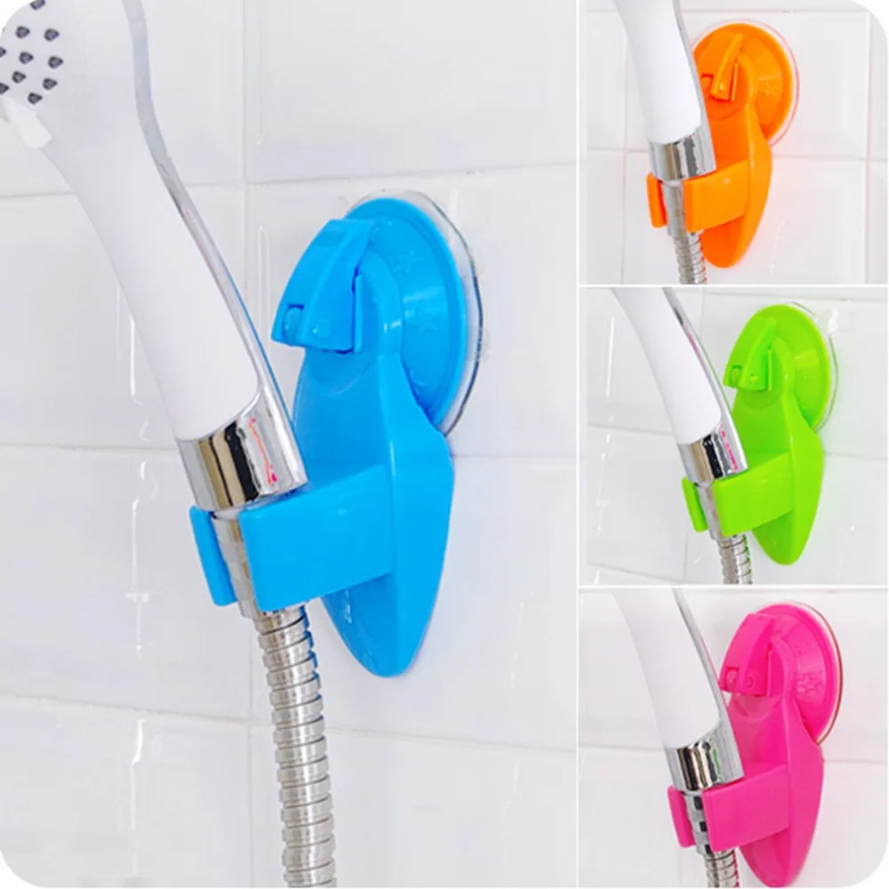 

Colorful Shower Head Holder Detachable Shower Base Strong Suction Cup Rack Bracket Shower Nozzle Stand Bathroom Quality