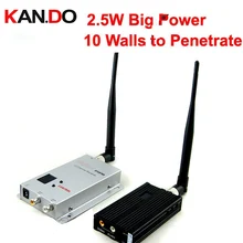 FPV transmissor 2.5 W 1.0 1.1G 1.3G 1.2G zangão transceptor transmissão de cctv, Receptor Transmissor de Áudio e Vídeo sem fio, sem fio FPV