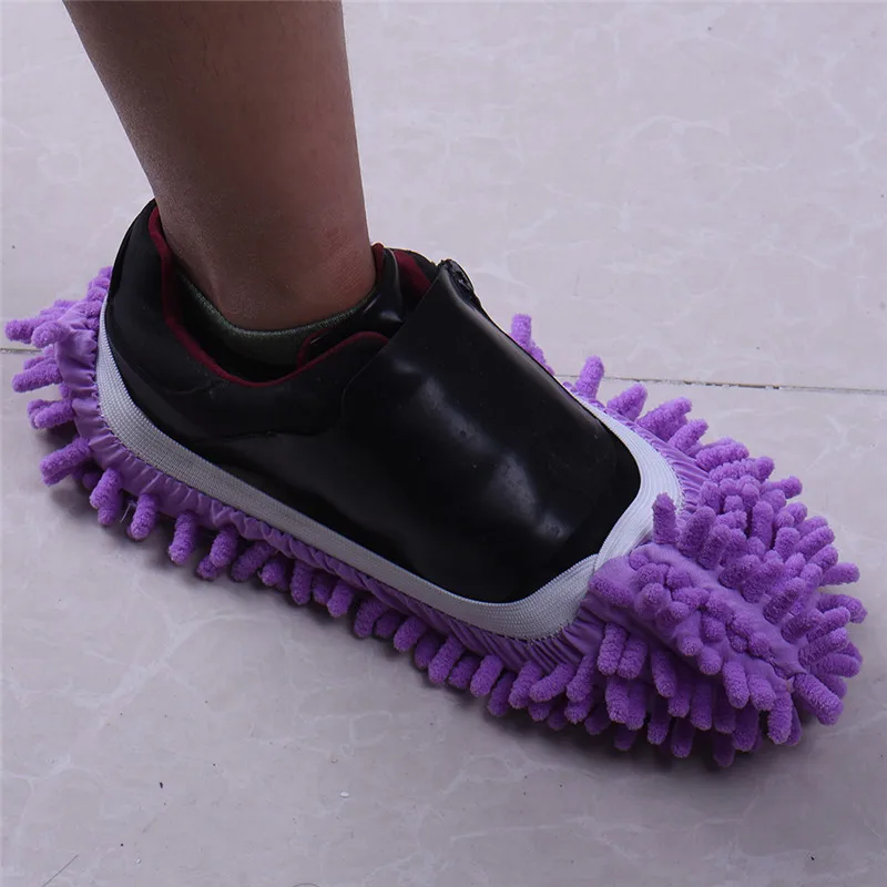 1 Piece Microfiber Mop Floor Cleaning Lazy Fuzzy Slippers House Home
