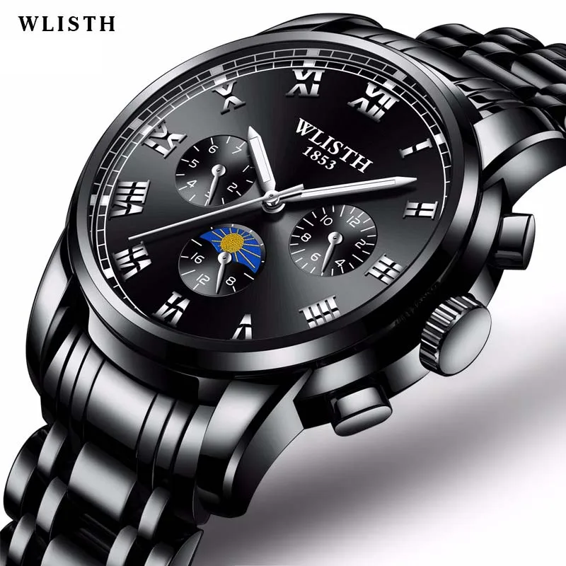 

Dropshipping WLISTH Sport Watches Mens Watches Top Brand Luxury Military Army Quartz-Watch Male Clock Casual Relogio Masculino
