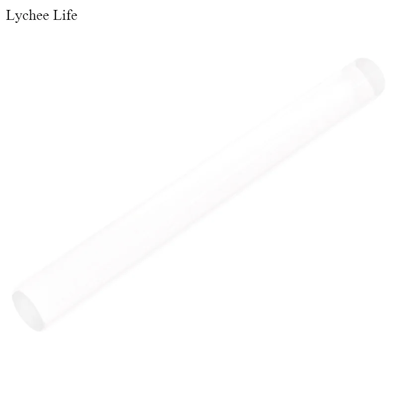 Lychee Life прозрачный акриловый ролик для глины Скалка прочная Полимерная глина слизи твердые акриловые палочки игрушка для детей