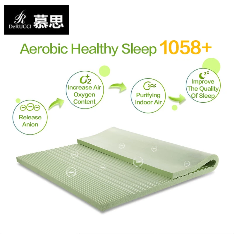 Derucci Anion Latex Mattress Breathable Thin Velvet Latex Mattress