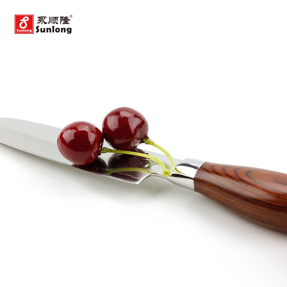 Sunlong 5 дюймовый острый нож Santoku инструменты из дамасской стали японский для knife vg10