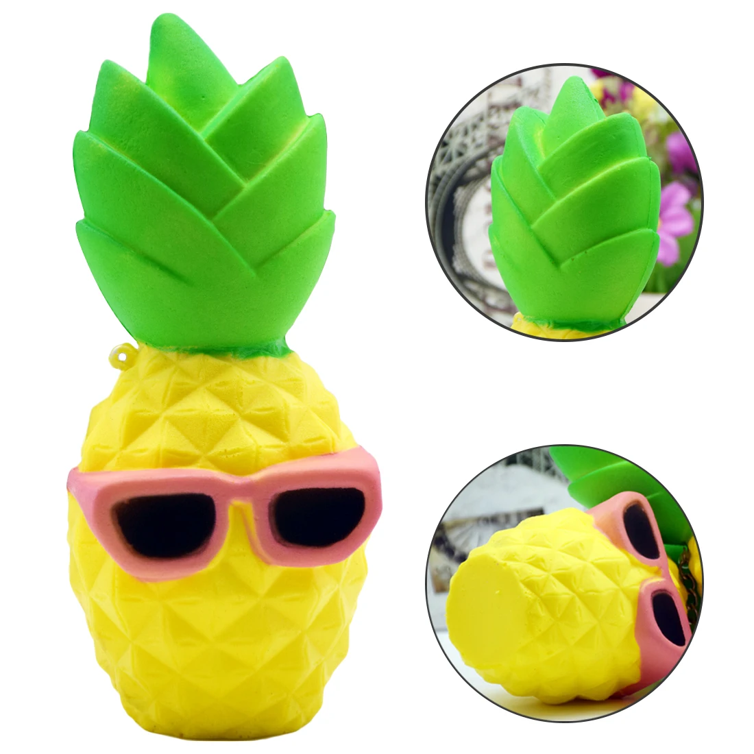 

New Anti-stress Kawaii Squishy Toys Children Slow Rising Antistrss Toy Pineapple Squishies Stress Relief Squeeze Toy Lanyard