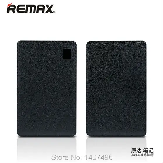 

Original REMAX Proda 30000mAH Power Bank Double USB Portable Charger LED Flashlight LCD Display Charger External Battery