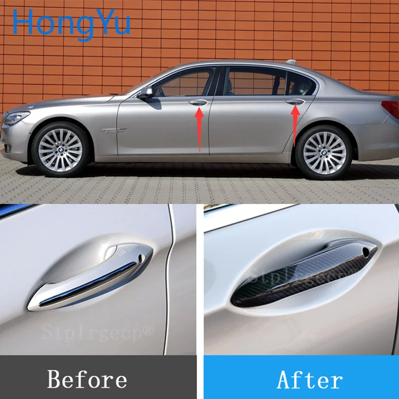 Для BMW серий 7 F01 F02 F03 F04 730Li 740Li 750Li 730D 750D 760LI 09 15 углеродного волокна авто дверные