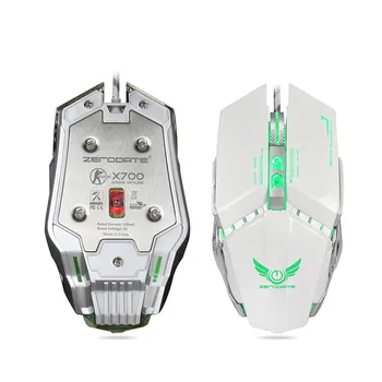 

ZERODATE X700 3200DPI Optical Professional Wired Gaming Mechanical Mouse For Tablet Laptop PC 6A19 Drop Shipping