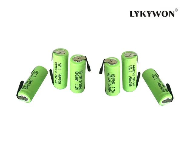 

5 Pieces/lot KX Original New 1.2V 2/3AAA 500mAh Ni-Mh 2/3 AAA Ni-Mh Rechargeable Battery With Pins Free Shipping