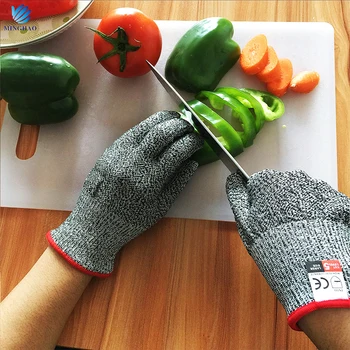 

1 Pairs Woodworking Safety Cut Resistant Protective Kitchen Wire Anti Cutting Gloves working gloves men mechanical gloves