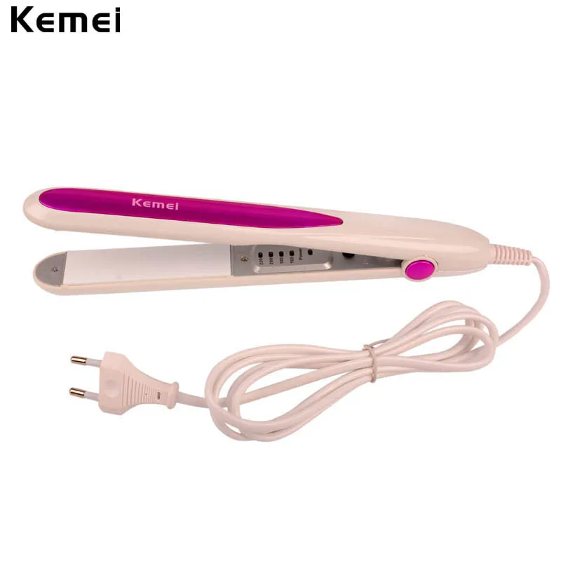 

Temperature Control Electric Ceramic Hair Flat Iron Straightner Straightening Hair Styler Tool Lady Wide Plate Dry&wet Dual Use