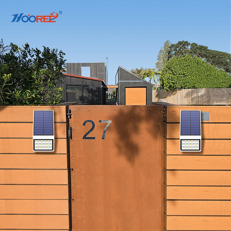 

HOOREE 3 in 1 Solar LED Light Motion Sensor Outdoor Solar Garden Light Luz Solar Led Para Exterior Fence Radar Sensor Solar Lamp