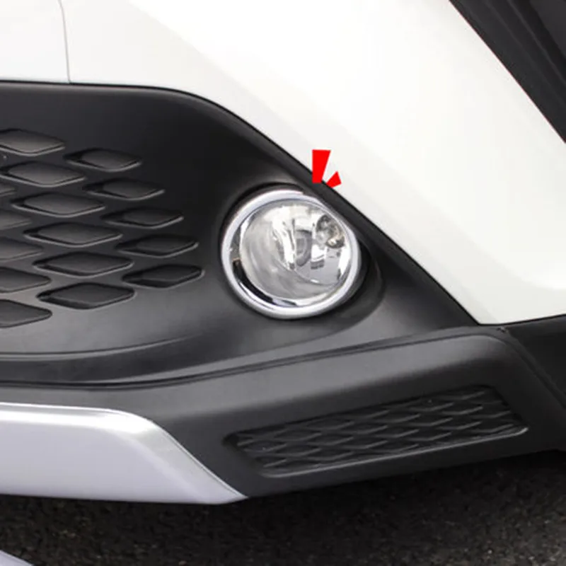 For Toyota C-HR CHR 2016 2017 2018 2019 2020 Car Front Fog Light Frame Trim Light Eyebrow Front Head Fog Light Lamp Cover