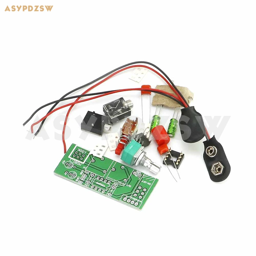 

JRC4556 Battery version RA1 Dual Channel MINI headphone power amplifier DIY Kit