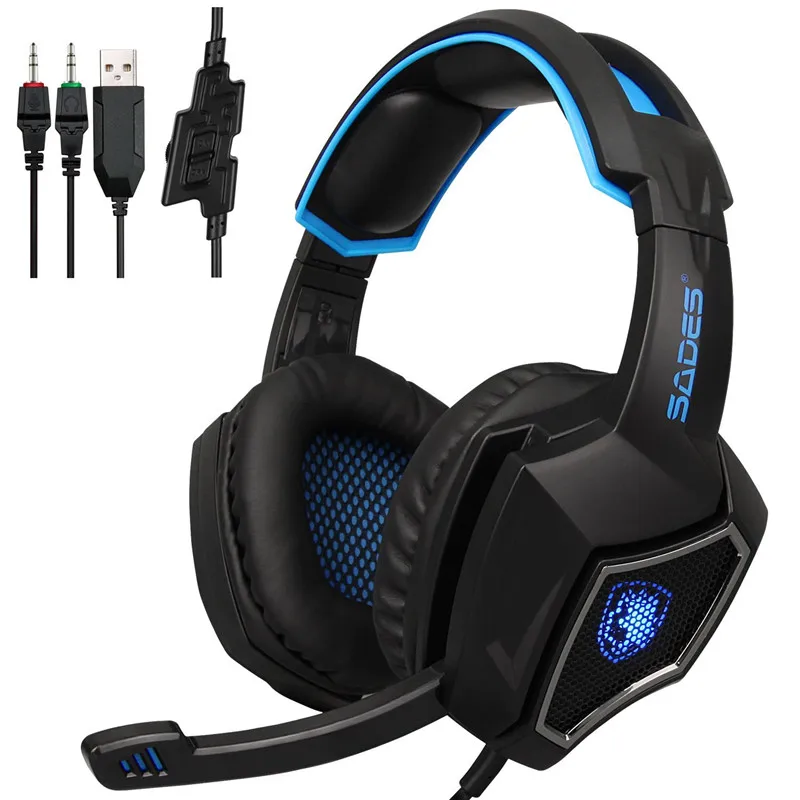 

Sades 3.5mm Gaming Headset PS4 PC Computer Xbox One Headset Gamer Gaming Headphone With Microphone,Mic For Computer Moblie Phone