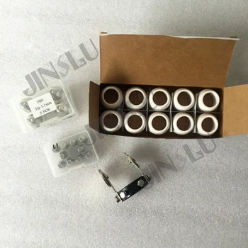 

P80 P-80 Air Plasma Cutting Torch Consumables 31PCS Electrode & Tips / Nozzle & Roller Guide Wheel & Shield Cup