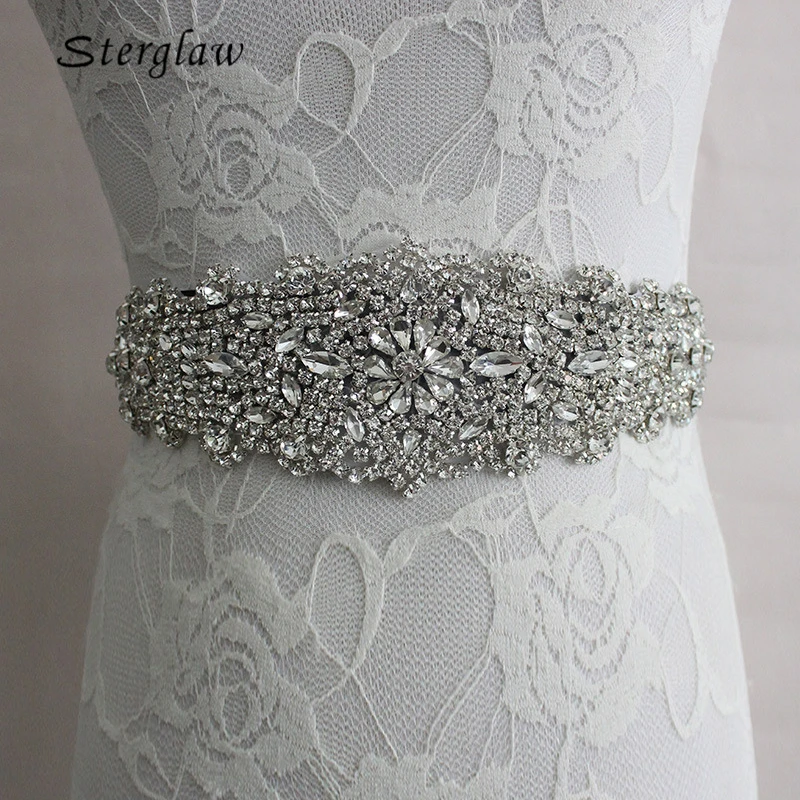 

2019 Rushed New Arrival 270cm Crystal Bridal Belt Girdle Handmade Rhinestone Belts Female Wide Wedding For Women Waist C007