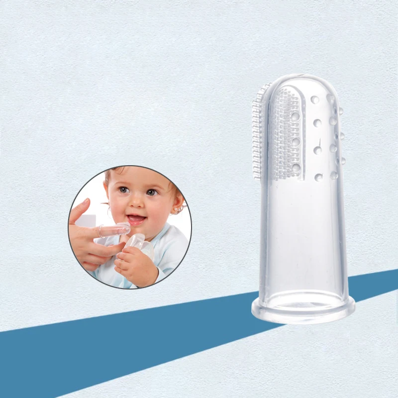 Soft Silicone Baby Finger Toothbrush for Infant Kids Safe Training Teeth Brush Bendable Teether Dental Care Tooth Cleaning Tool