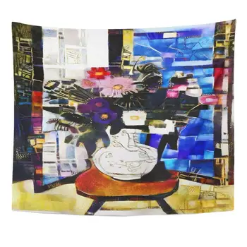

Tapestry Still Life with Bouquet in Vase Alternative Reproductions of Famous Paintings Henri Matisse Executed Oil Home Decor
