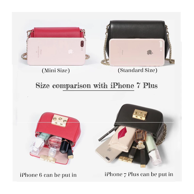 LACATTURA Luxury Handbags Women Leather Chain Bags Ladies Mini Flap Shoulder Bag Fashion Clutch Crossbody For Girls Candy Colors