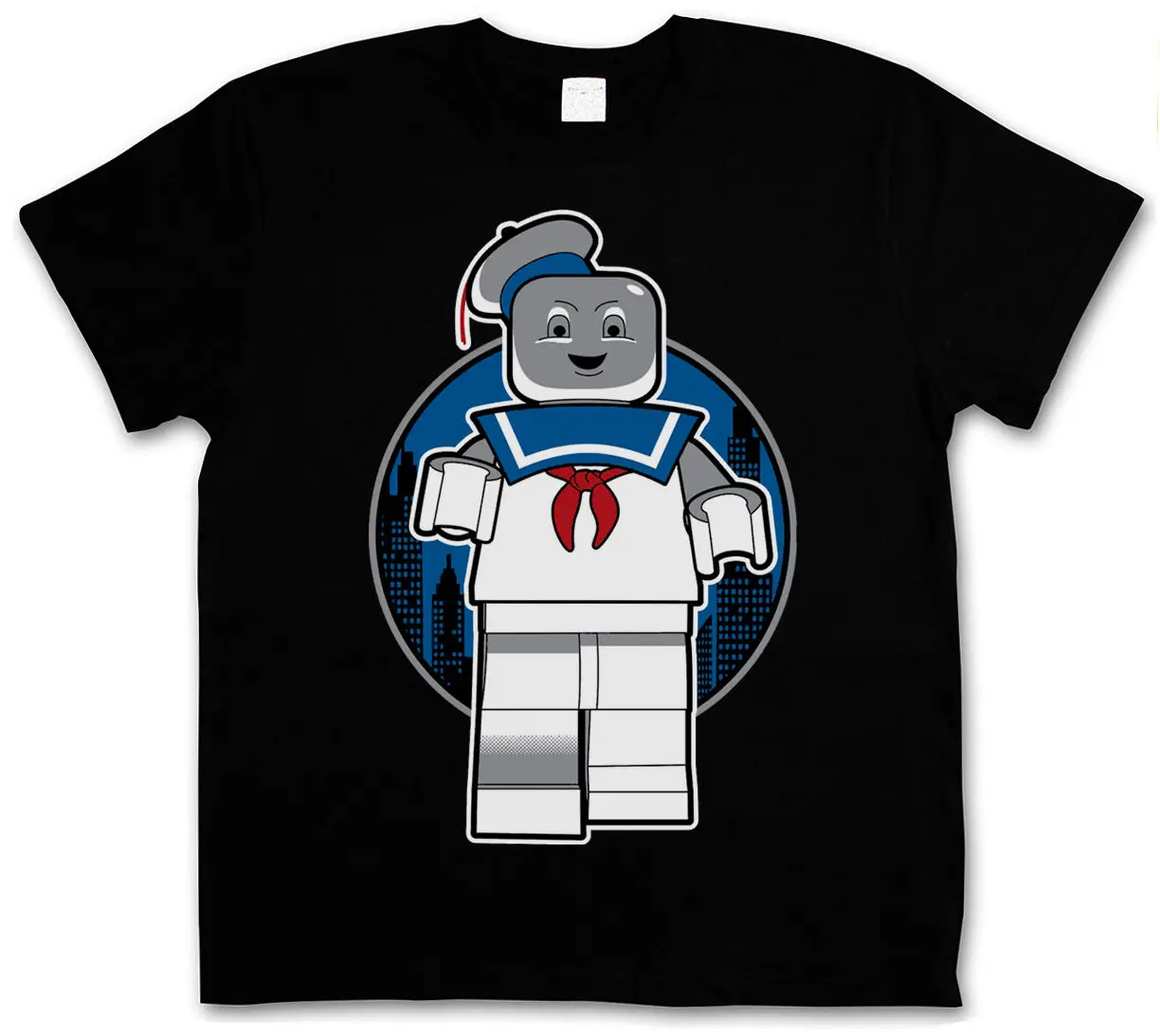 MARSHMALLOW MAN T-SHIRT - Comic Ghostbusters Retro Logo Real Sizes S 3XL T Shirts Short Sleeve Leisure Fashion Summer |