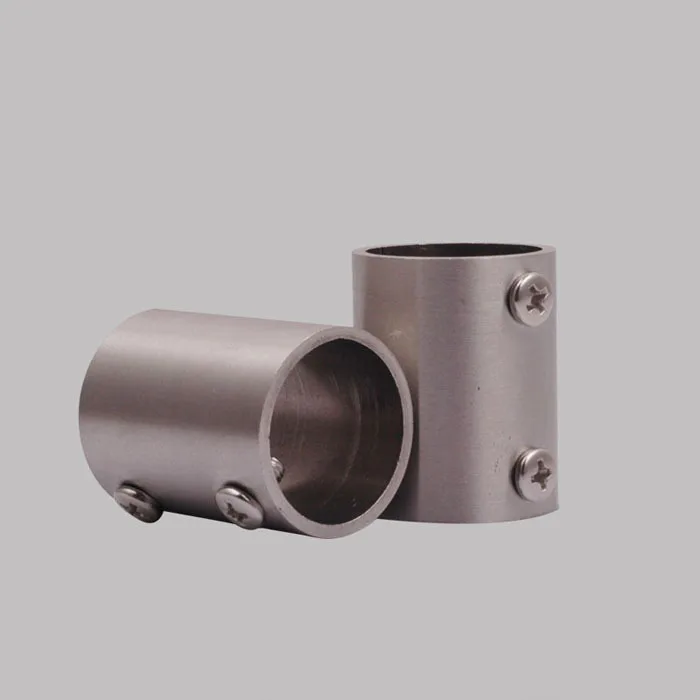 free shipping steel pipe fastener Stainless steel fittings drying clothes pole connector