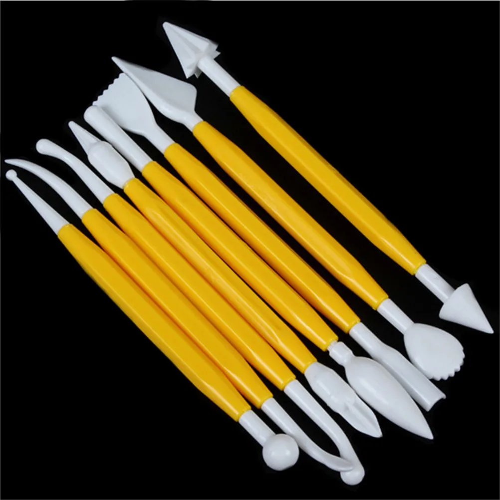 8pcs/set Poly form Sculpey Tools Set For Shaping Clay Play dough Toys Plastic Clay Sculpting Set Polymer Modeling Clay Tools