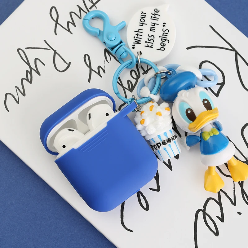 Мультфильм Дональд Дак Дейзи силиконовый чехол для Apple Airpods Bluetooth наушники Air Pods аксессуары Airpod Защитная крышка