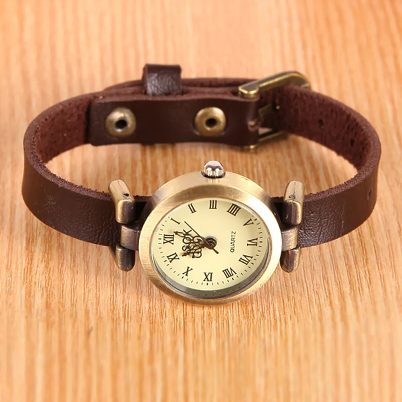 

Fashion Casual Women Watches Vintage Quartz Watch Thin PU Leather Strap Wristwatch Clock Gifts For Girls JL