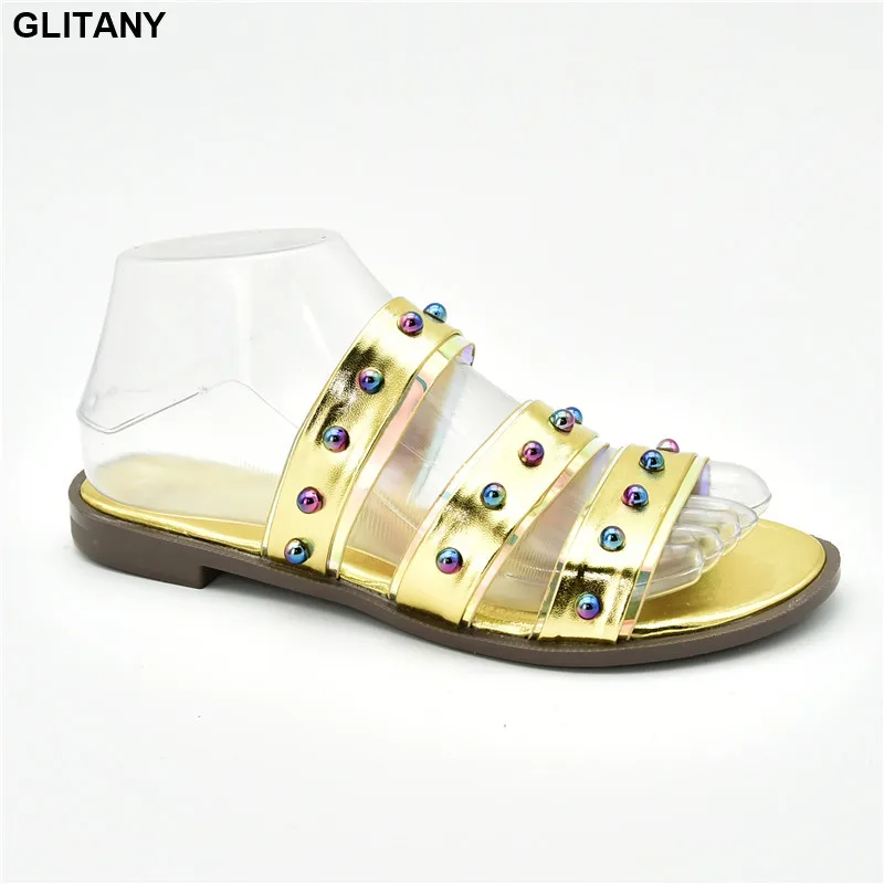 

Latest Design Sandalias Rasteiras Femininas 2019 Luxury Shoes Women Designers Nigerian Women Wedding Shoes with Rhinestone