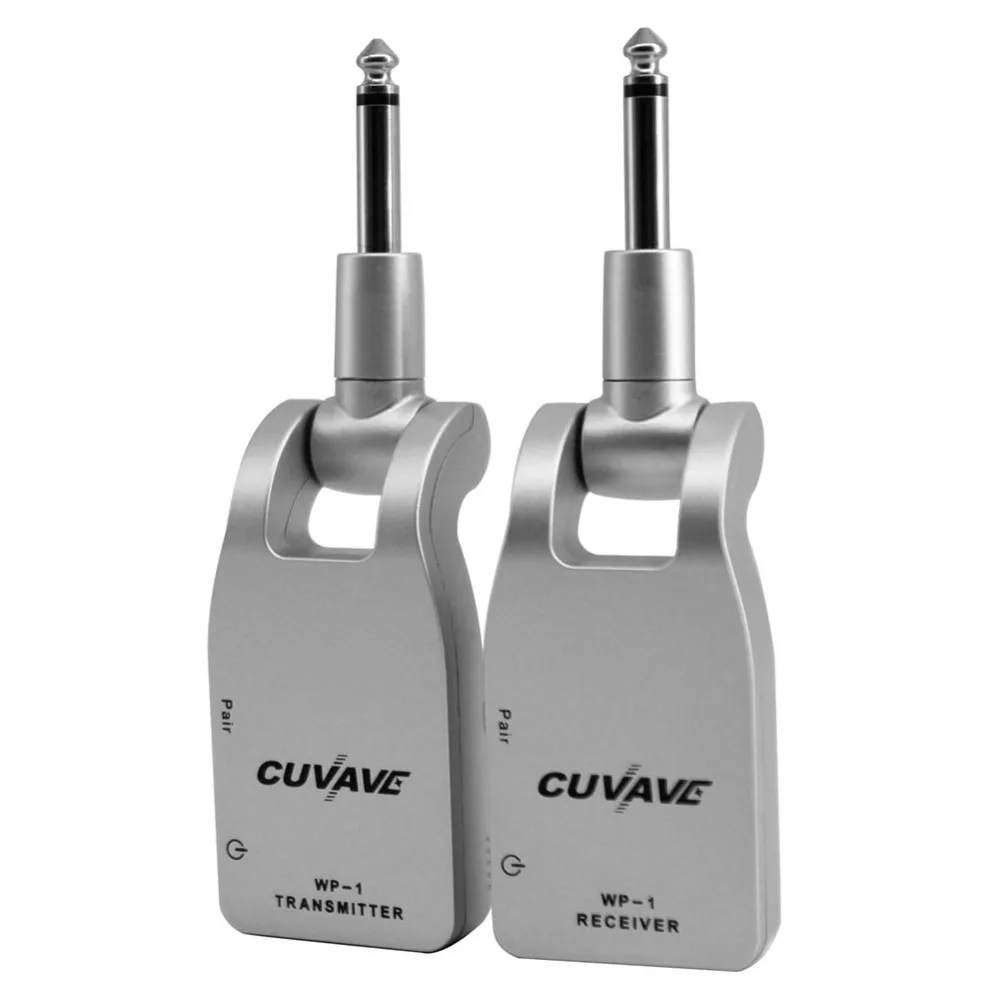 

2.4G Wireless Guitar System Transmitter & Receiver Built-in 3.7V 600 mAh Rechargeable Lithium Battery 30M Transmission Range