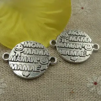 

72 pieces tibetan silver nice connectors 28x21x2mm #4426