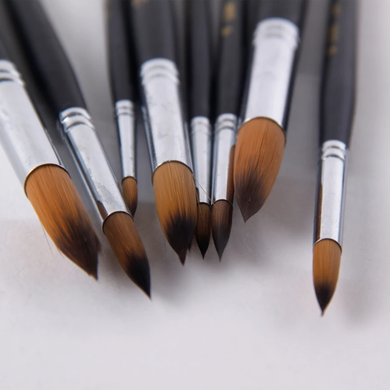 9pcs/set paint brushes set stationery gift